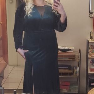 green velvet dress macys
